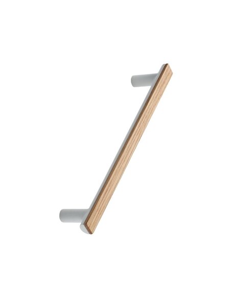 Furnipart Meubelgreep BIS  hout-zamac / bruin -wit