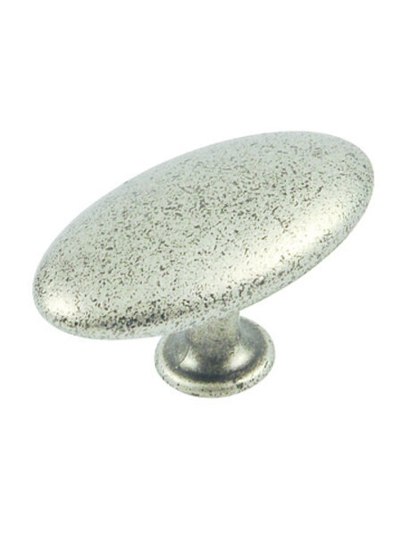 I.B.E. Meubelknop ovaal 64 mm ijzer kleur
