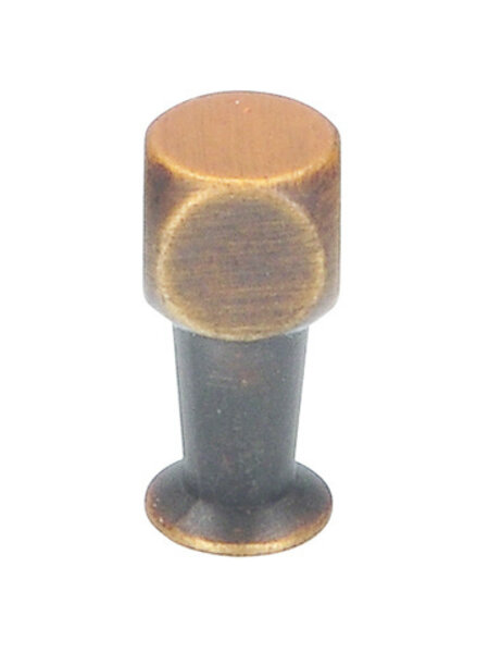 I.B.E. Ronde meubelknop Ø 10 mm antiek messing