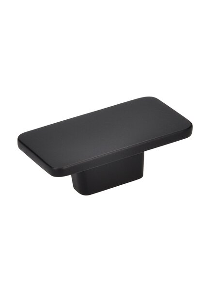 I.B.E. Zwarte rechthoekige  meubelknop 58x33 mm