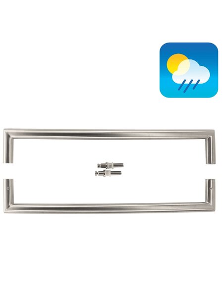 HDD RVS deurgrepen "UGG" 20/400 paar voor glas
