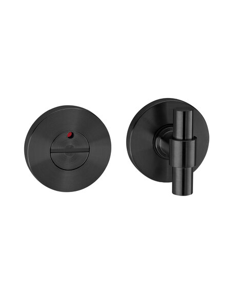 JNF Architectural Hardware JNF Natur WC-garnituur – PVD Titanium Zwart