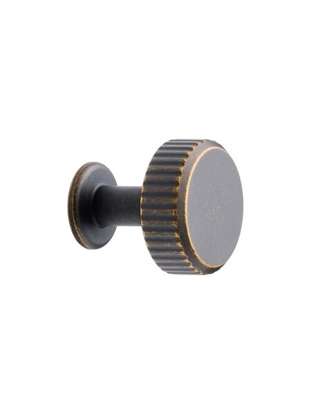 Furnipart Furnipart meubelknop 'VILLA' round - antiek bruin