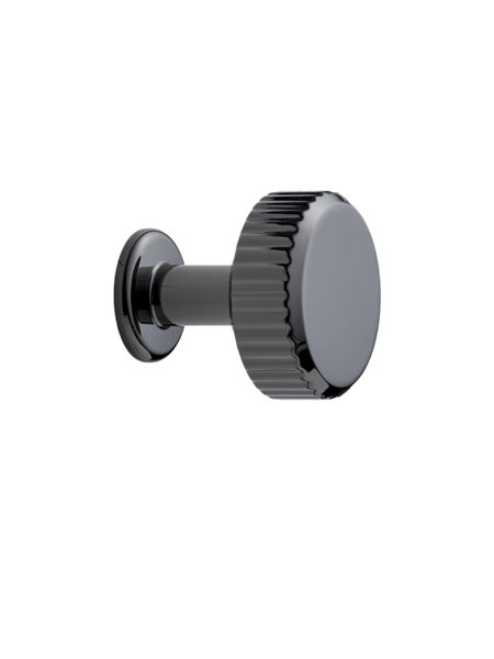 Furnipart Furnipart meubelknop 'VILLA' round - nikkel zwart