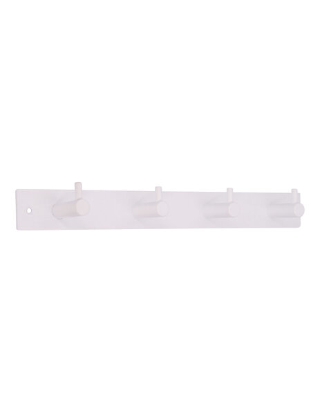 I.B.E. Witte kapstok met 4 haken 322 mm