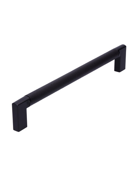 I.B.E. Zwarte Meubelgreep geribbeld 160 mm