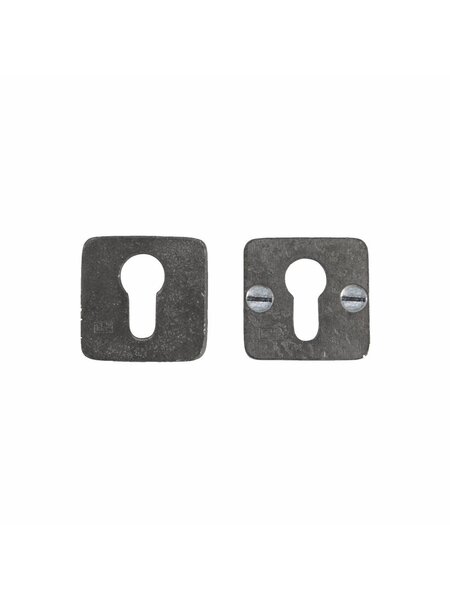 Dauby Set veiligheidsrozet vierkant 50mm - ruw metaal