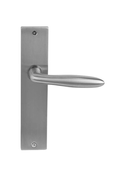 In-Door Massieve deurkruk Riga op rvs schild