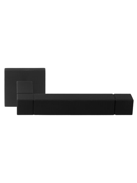 Formani Zwarte deurkruk Square JB100-G - Jan Des Bouvrie - geveerd