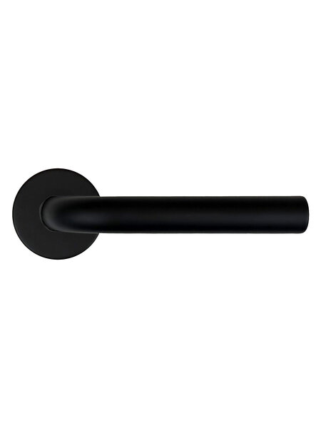 DKS RVS Deurklinken LUNA BLACK - gebogen hoeken