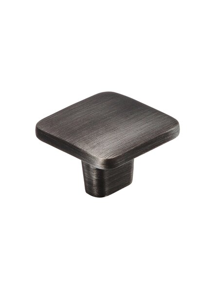 I.B.E. Vierkante meubelknop 32x32 mm ijzer geborsteld effect