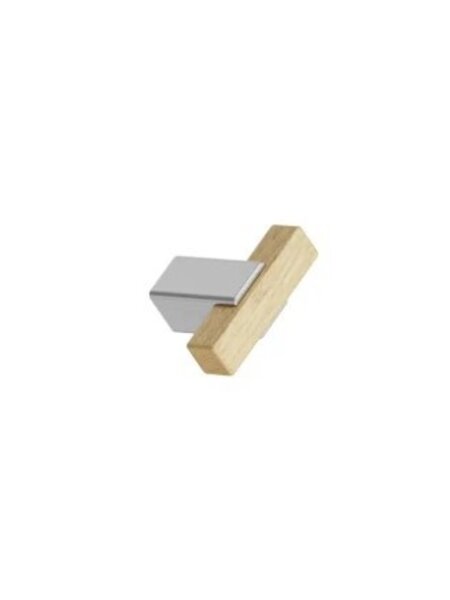 Furnipart Meubelknop SEGMENT K - Blanke eik / RVS Look