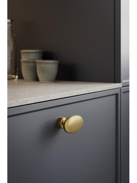 Furnipart Ovale meubelknop BARON T - Donker goud
