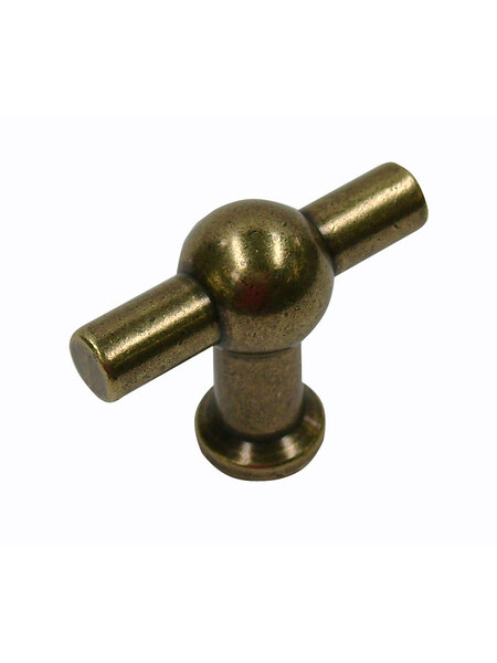 I.B.E. Meubelknop T- 50 mm Brons antiek