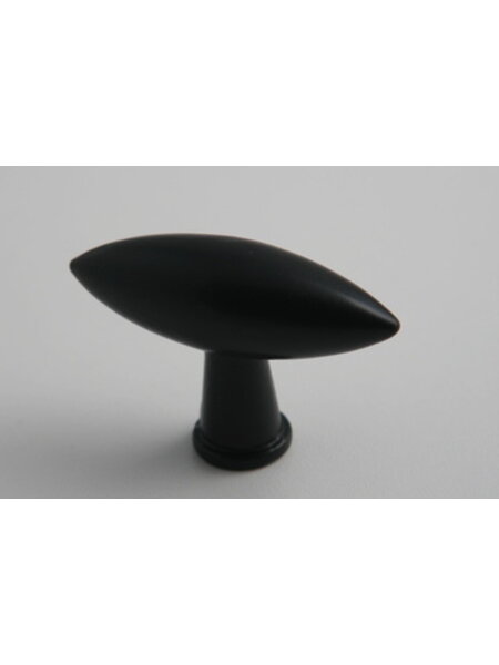 I.B.E. Zwarte meubelknop large DAAN 56 mm