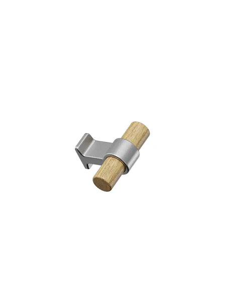 Furnipart Meubelknop BOND - Gelakt eikenhout / Inox look