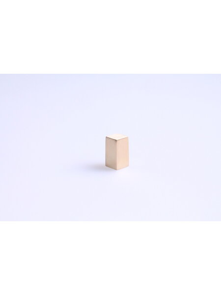 I.B.E. Meubelknop PICCOLO messing vierkant 9 mm