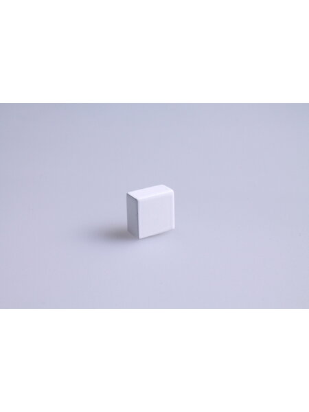 I.B.E. Meubelknop PICCOLO mat wit rechthoekig 8x15 mm