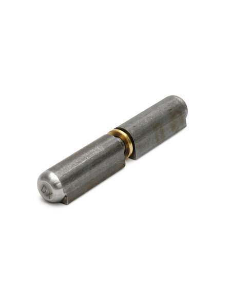 Dulimex Aanlaspaumelles / stalen pen en messing ring / 50x8 mm / blank staal / 24 stuks