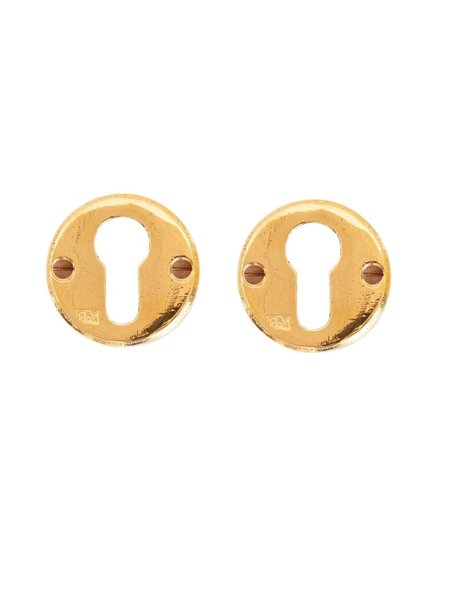 Dauby Paar cilinderplaatje PZ-50R ruw brons gepolijst (RBP) 50mm