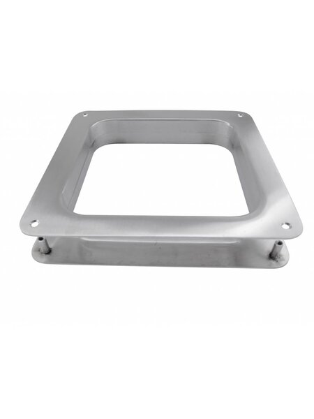 HDD Patrijspoort vierkant 190 mm inox plus met patentvijzen