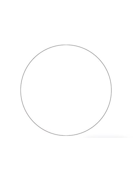 HDD Glas rond doorzichtig 198 mm dikte 4mm