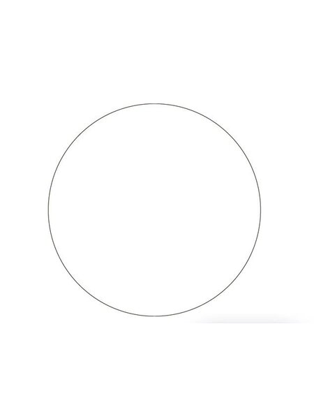 HDD Glas rond doorzichtig 298MM dikte 4mm