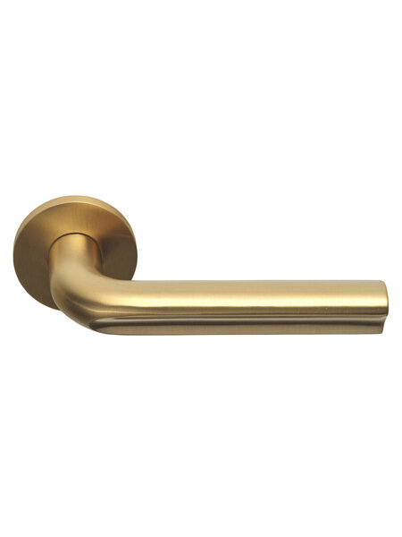 Formani Formani deurkrukken "ECLIPSE" DR101-G  geveerd  mat goud