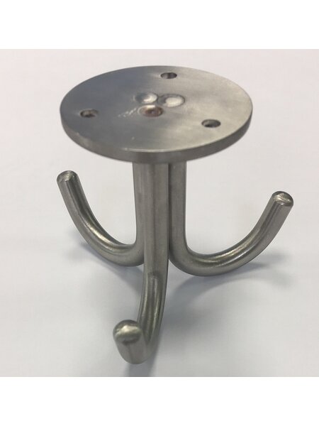 I.B.E. Plafondhaak RVS  3 haaks Ø 63 mm