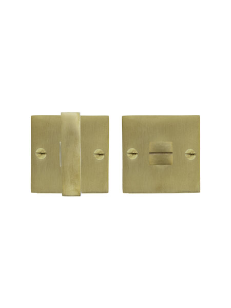 Dauby Set toilet WC - 50 Q geborsteld messing  50mm