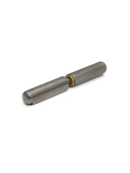 Dulimex Aanlaspaumelles / stalen pen en messing ring / 160x20 mm / blank staal / 12 stuks
