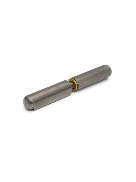 Dulimex Aanlaspaumelles / stalen pen en messing ring / 200x22 mm / blank staal / 12 stuks