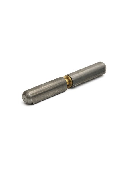 Dulimex Aanlaspaumelles / messing pen en messing ring / 60x10 mm / blank staal / 24 stuks