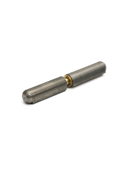 Dulimex Aanlaspaumelles / messing pen en messing ring / 160x20 mm / blank staal / 12 stuks