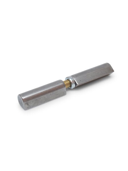 Dulimex Aanlaspaumelles / messing pen en kogelring / 150x20 mm / blank staal / 12 stuks