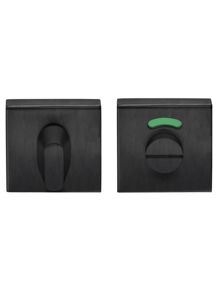 Formani Vierkant toiletgarnituur BSQWC53 IG - Gun metal PVD - met indicator
