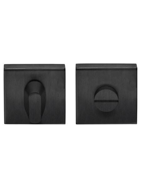 Formani Vierkant toiletgarnituur BSQWC53 IG - Gun metal PVD - zonder indicator