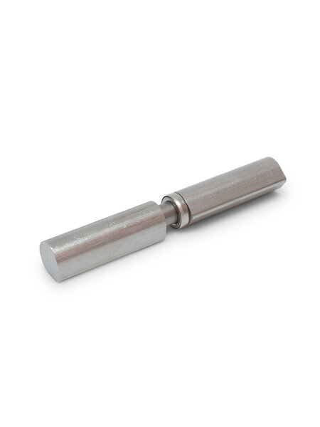 Dulimex Aanlaspaumelles plat / RVS pen en RVS kogellager / 150x22 mm / RVS AISI 304 / 2 stuks