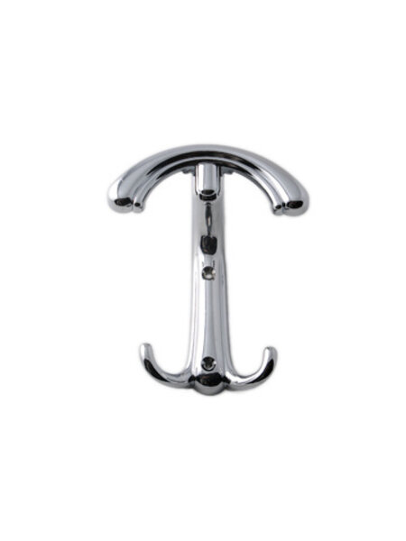 I.B.E. Hoed-/ jashaakje Zamac verchroomd 134 mm hoog