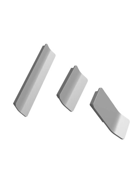 Furnipart Meubelgrepen LEAF - inox look