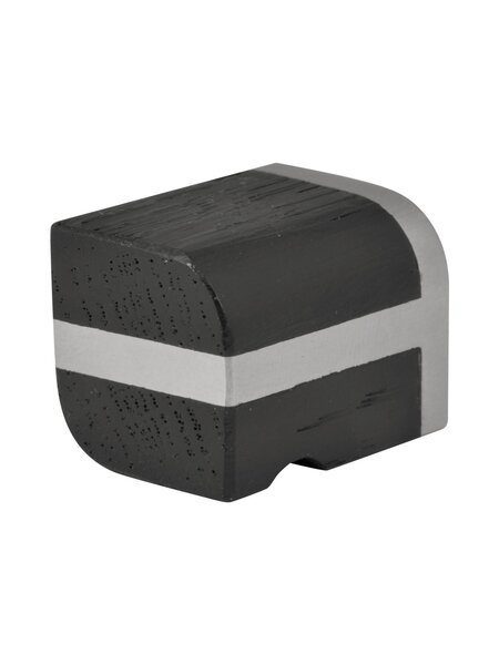 Formani Piet Boon TWO PB22M meubelknop - RVS/ eikenhout zwart