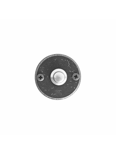 Dauby deurbel 50mm ruw metaal RM rond