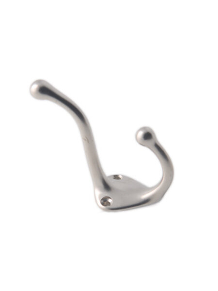 I.B.E. Hoed-/jashaak 75 mm hoog enkel RVS kleur 2- gaats