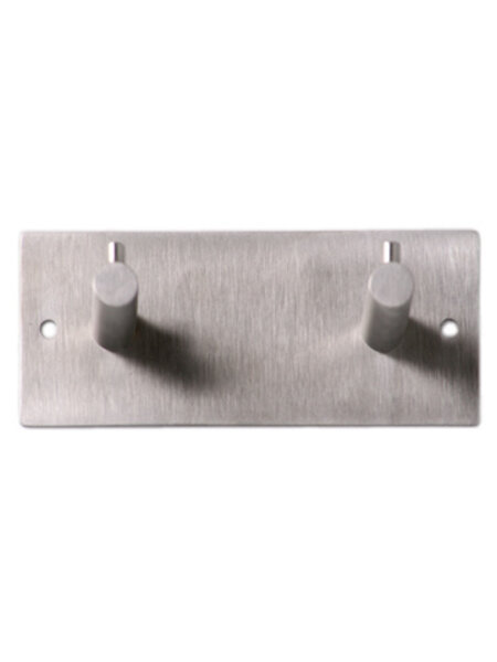I.B.E. Kapstok 120 mm RVS met 2 haken
