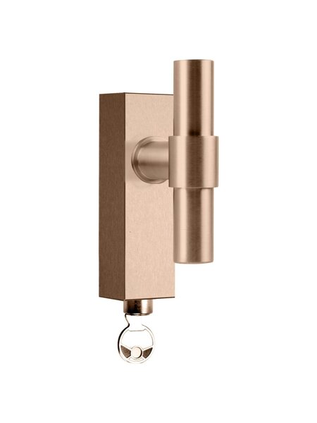 Formani Afsluitbare raamkruk Piet Boon ONE PBT20-DKLOCK - Licht brons PVD