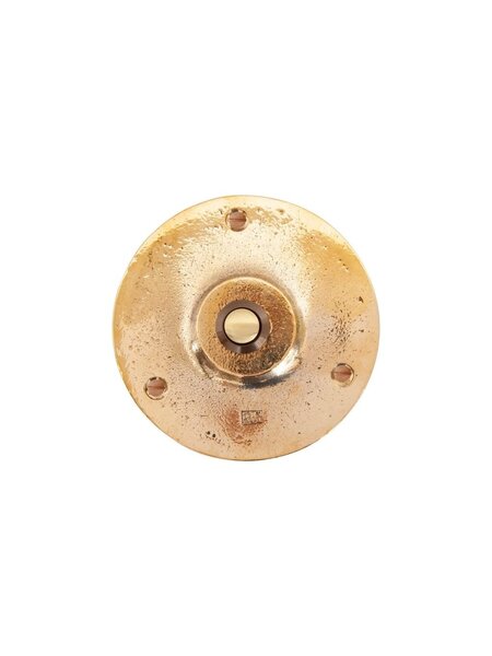 Dauby Deurbel RO90 ruw brons gepolijst Ø 90mm (RBP)