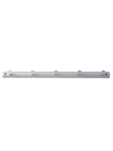 I.B.E. Kapstok met 5 haken 375 mm aluminium kleur