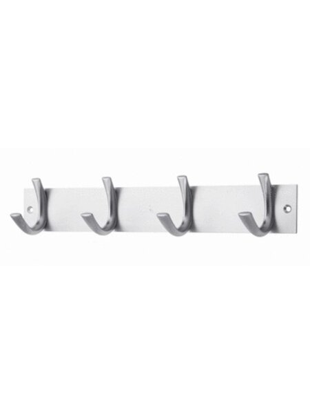 I.B.E. Kapstok met 4 haken 360 mm RVS kleur