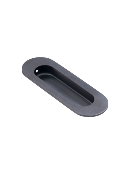 Dulimex Ovale schuifdeurkom 120x40 mm - PVD gun metal