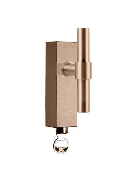 Formani Afsluitbare raamkruk Piet Boon ONE PBT15-DKLOCK - Licht brons PVD